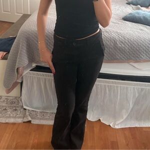 Black Flared Pants